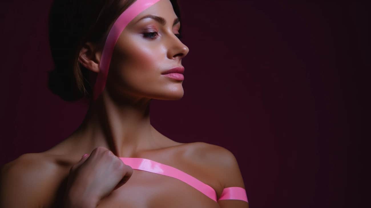 Kinesiotaping estetyczny na twarz - Taping i taśmy do twarzy