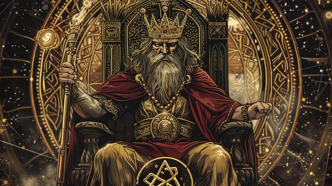 Król Pentakli - znaczenie i interpretacja karty tarota w 2025
