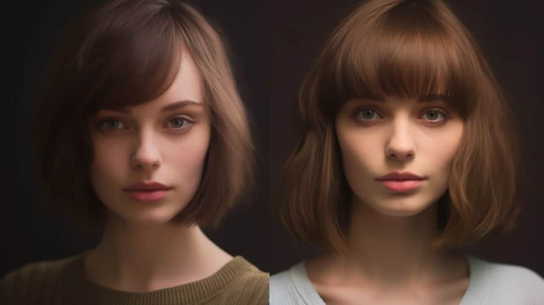 Długie i krótkie fryzury dla okrągłej twarzy